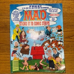 MAD Magazine January 1995 Super Special #101 Comic Strips -Has Stickers